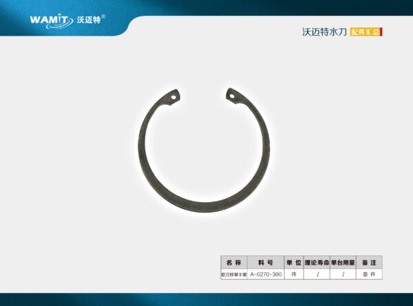 60K Intensifier Waterjet Spare Parts High Pressure Snap Ring Internal