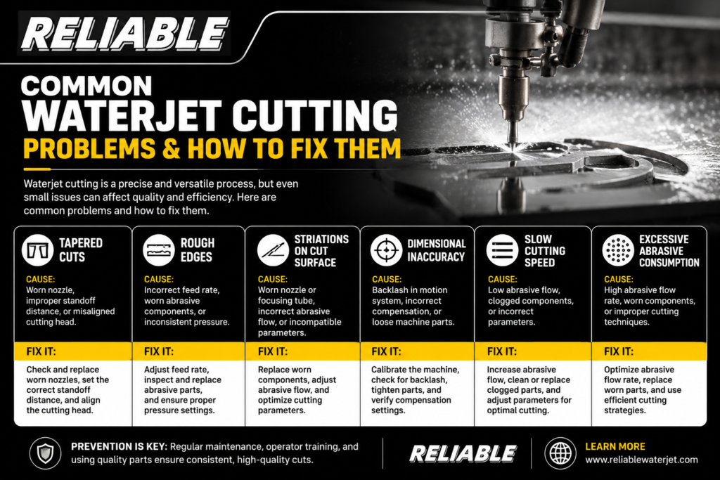 Waterjet Cutting Problems
